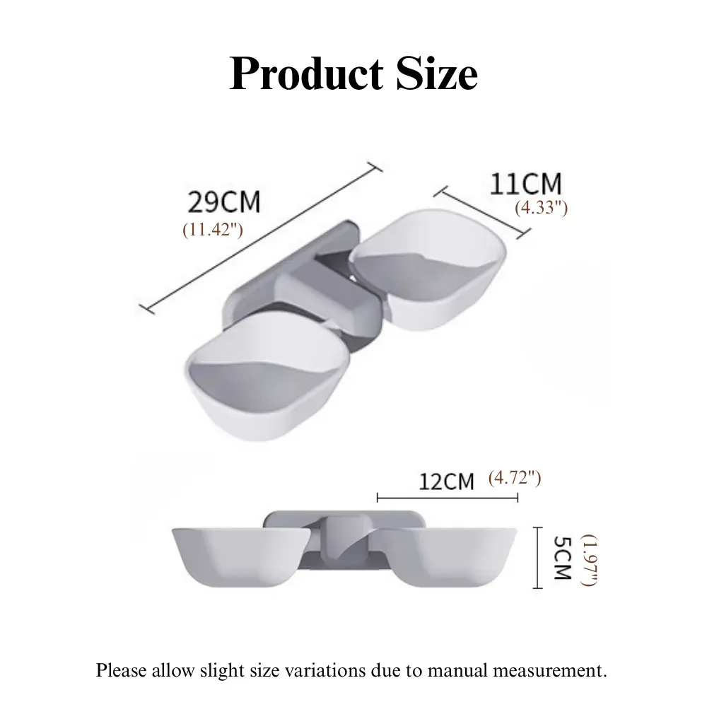 Hanging Cat Bowl Detachable Thickened Dual Pet Feeding Bowl Anti Spill
