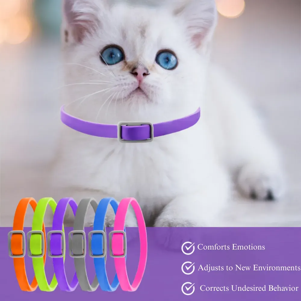 Cat Calming Collar Anxiety Relief Adjustable Buckle Pet Comfort Neck
