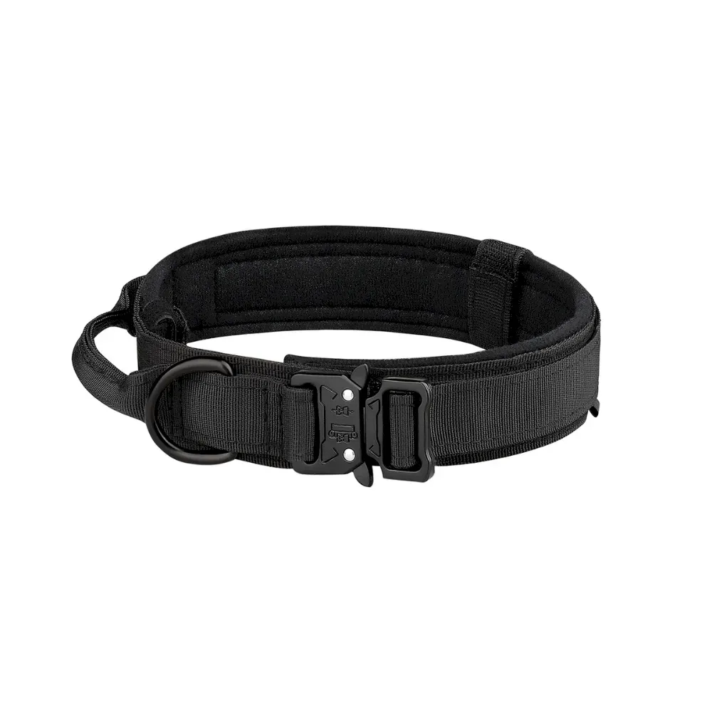 Anti Pull Tactical Dog Collar Outdoor Large Medium Dog Neck Safety