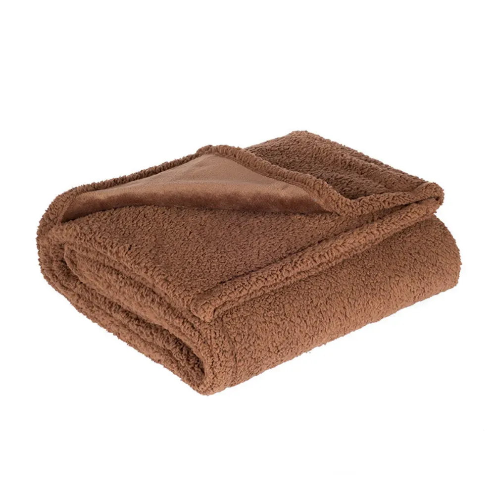 Waterproof Pet Blanket Cotton Plush Flannel Thick Dog Mat Bed