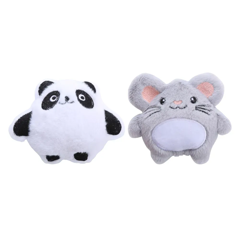 cartoon catnip toy Cartoon Catnip Crinkle Toy Plush Pet Play Rabbit Mouse Owl Bear