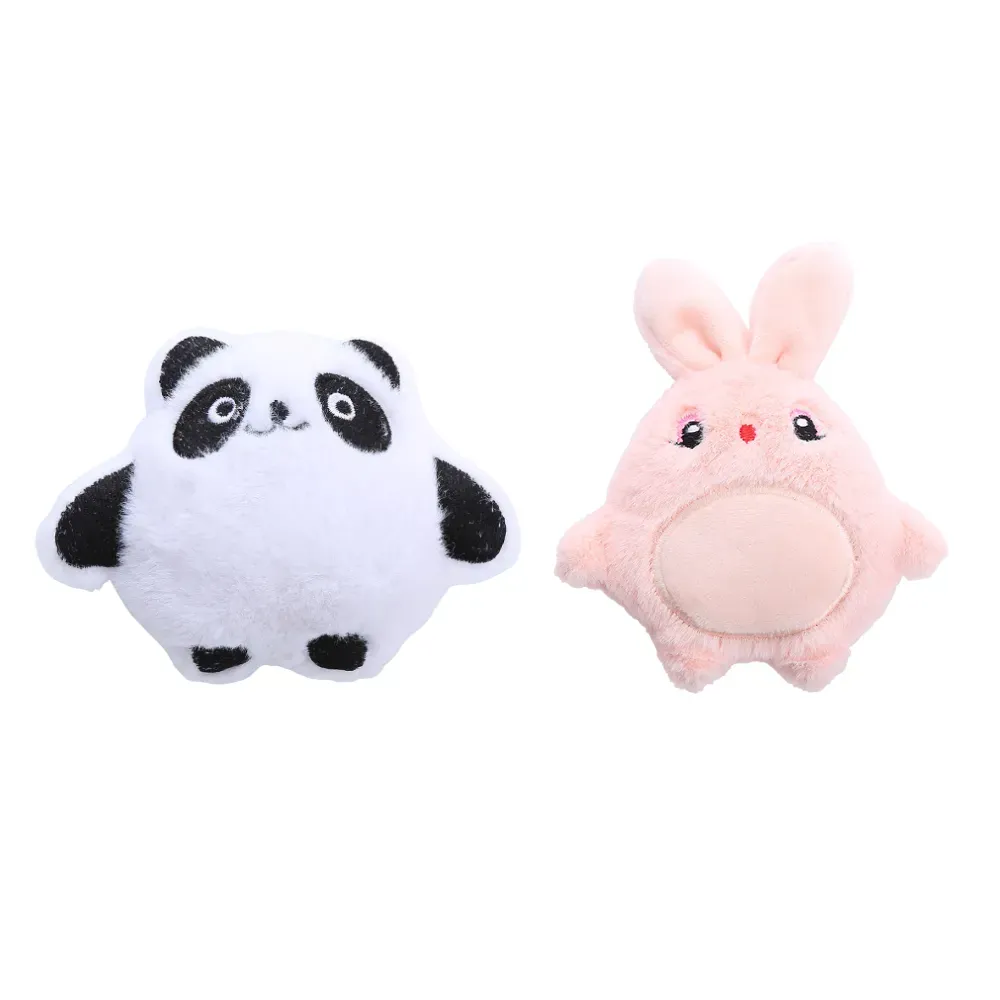 crinkle cat toy plush Cartoon Catnip Crinkle Toy Plush Pet Play Rabbit Mouse Owl Bear