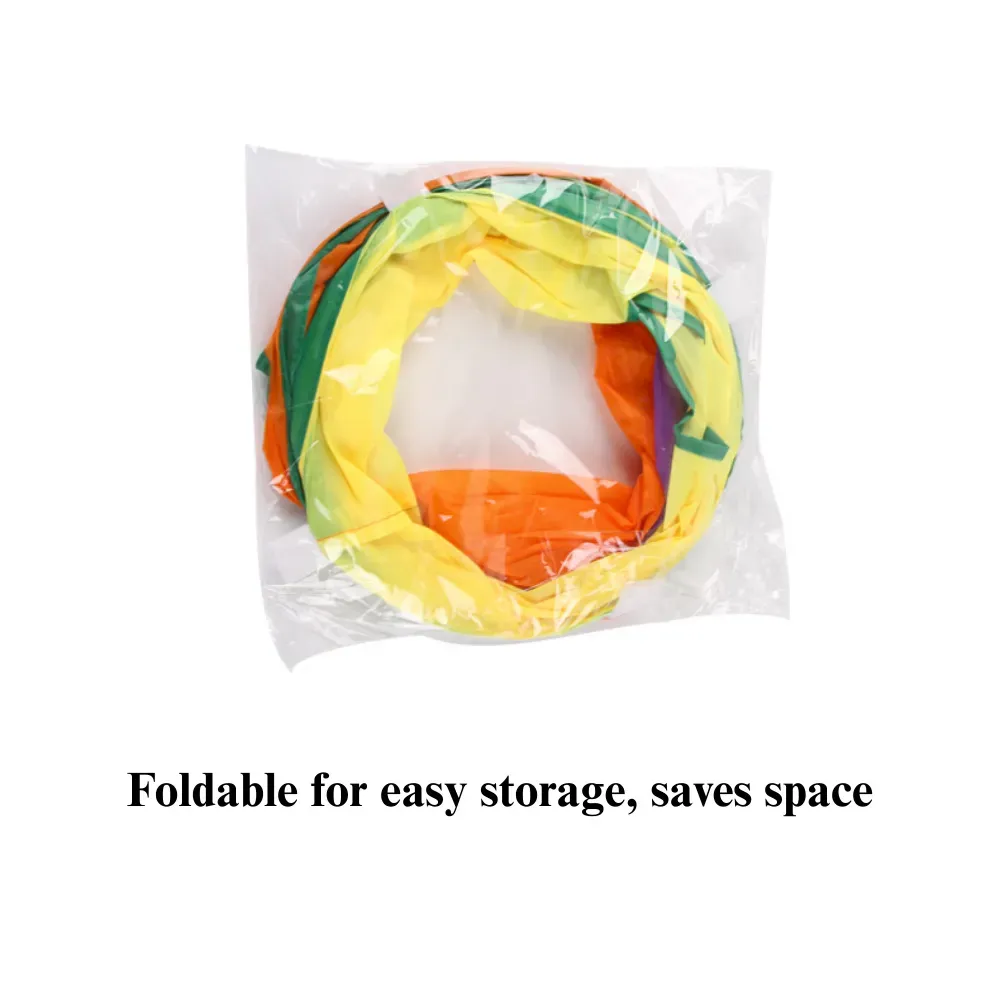 Cat Tunnel Toy Foldable L Shape Rainbow Connectable Play Tube