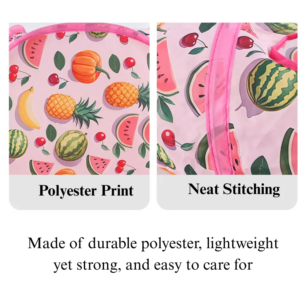 Cat Tunnel Toy Foldable Summer Fruit Three Way Play Tube