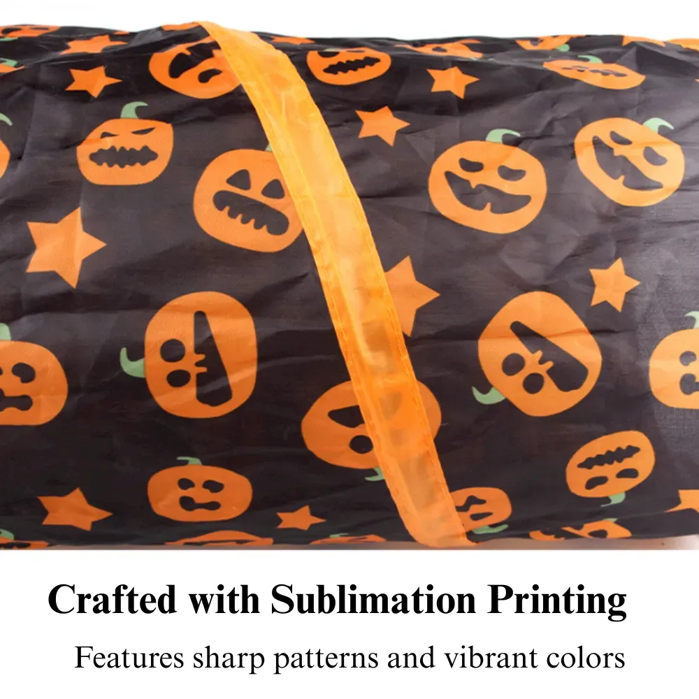 Halloween Pumpkin Cat Tunnel Toy Foldable Straight Play Tube