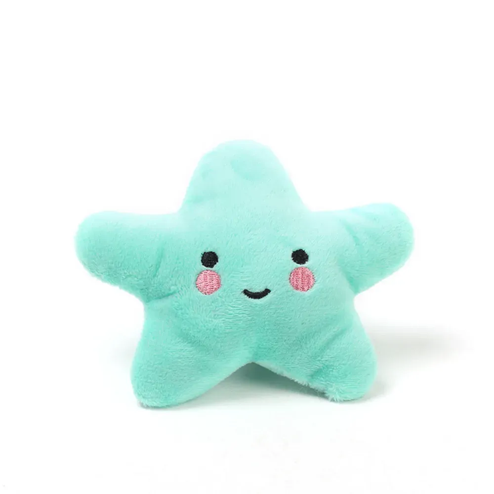 Plush Star Squeaky Chew Toy Durable Dog Cat Entertainment Toy
