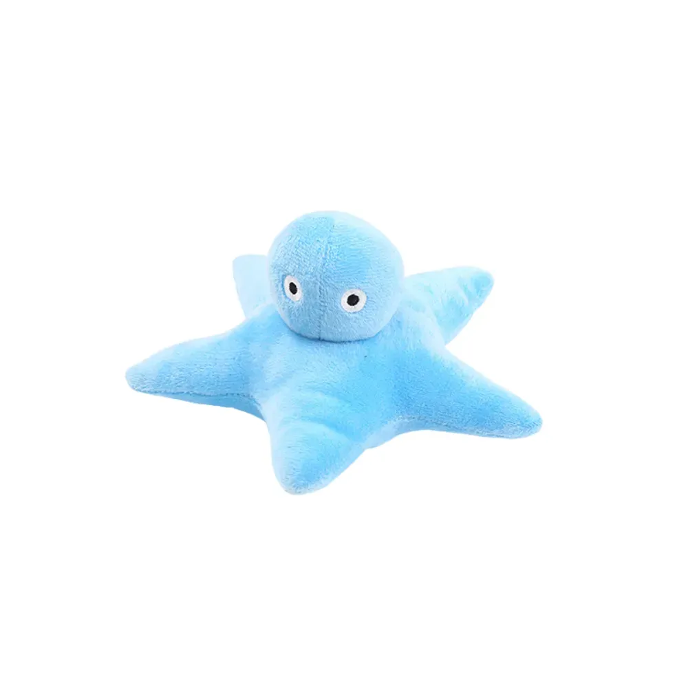 Interactive Plush Ocean Fish Cat Toy Self Play Chew Toy