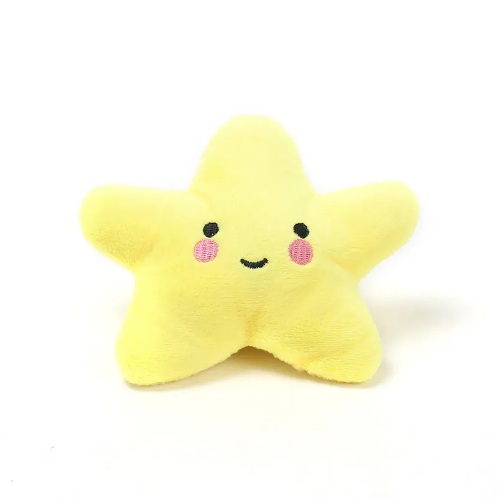 Plush Star Squeaky Chew Toy Durable Dog Cat Entertainment Toy