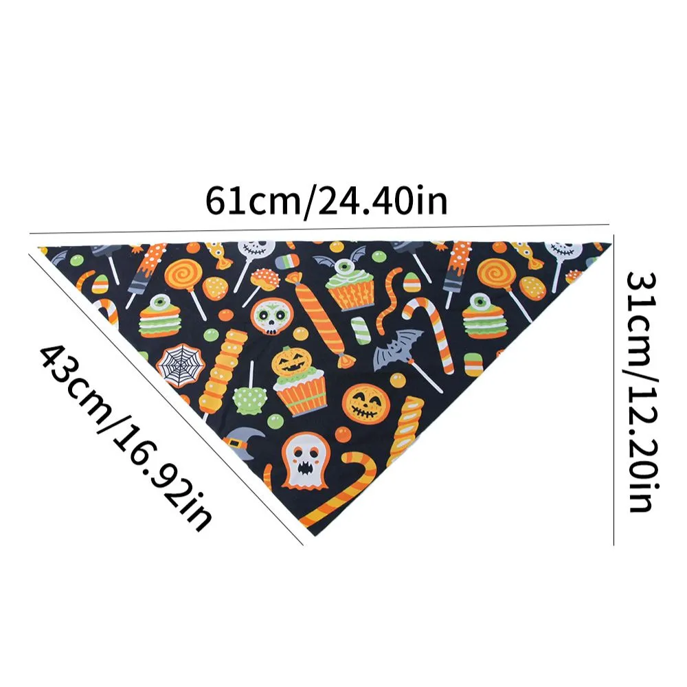 Halloween Pet Bandana Triangle Bib Scarf for Cats & Dogs