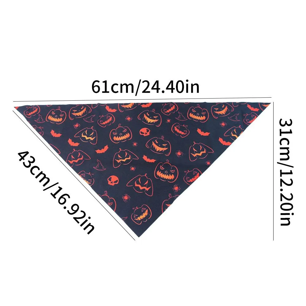 Halloween Pet Bandana Triangle Bib Scarf for Cats & Dogs