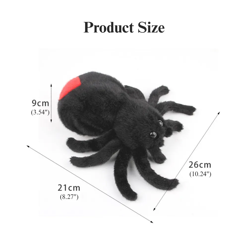 Halloween Plush Spider Cat Toy Chew Bite Interactive Play