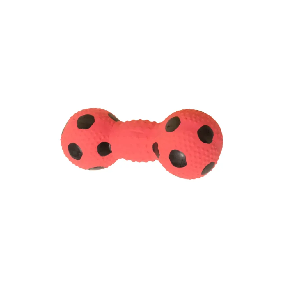dumbbell squeaky toy