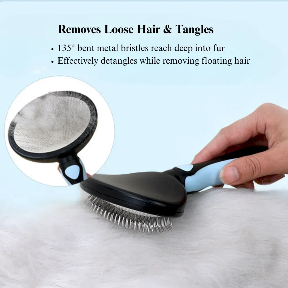dog hair pin brush