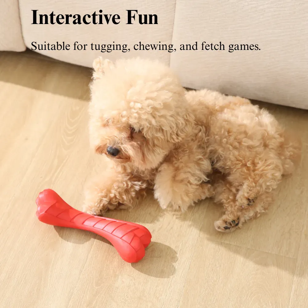 tough rubber dog toy