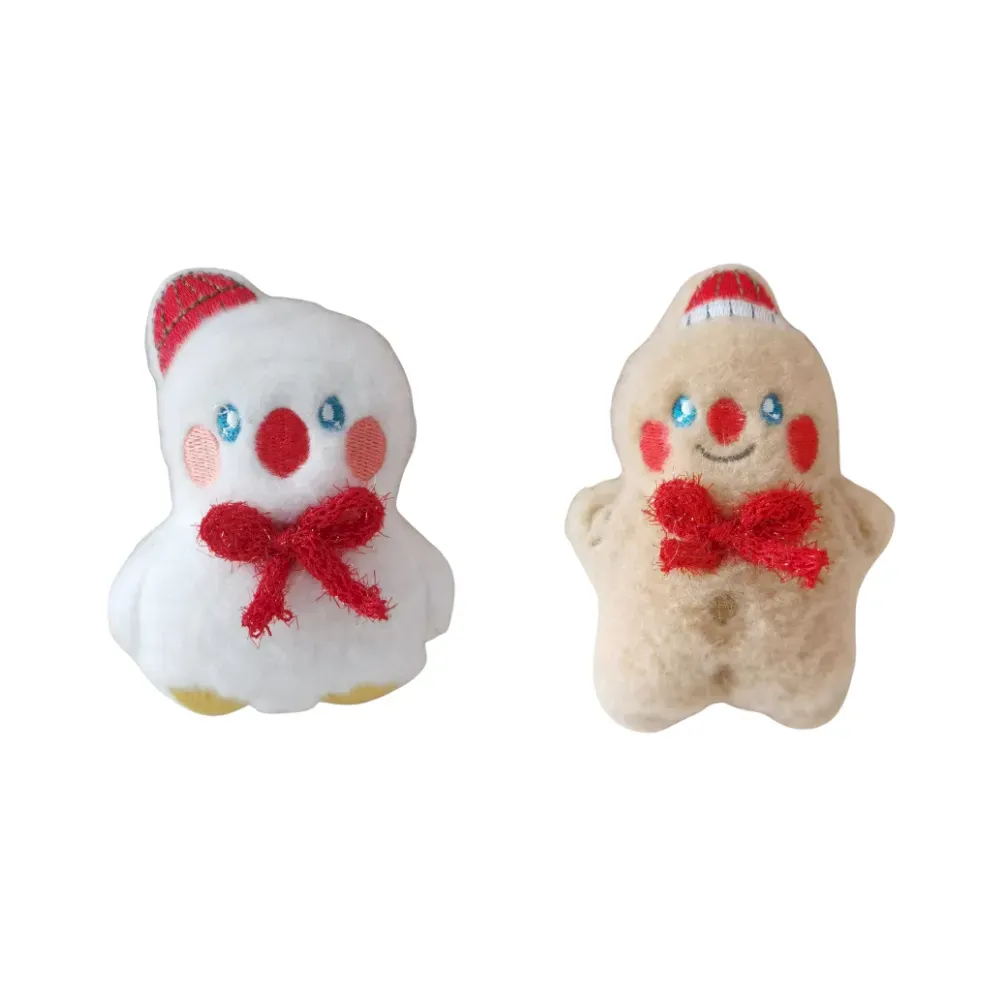 Christmas Plush Toy Set Santa Snowman and Bear with Catnip Christmas Plush Toy Set Santa Snowman and Bear with Catnip