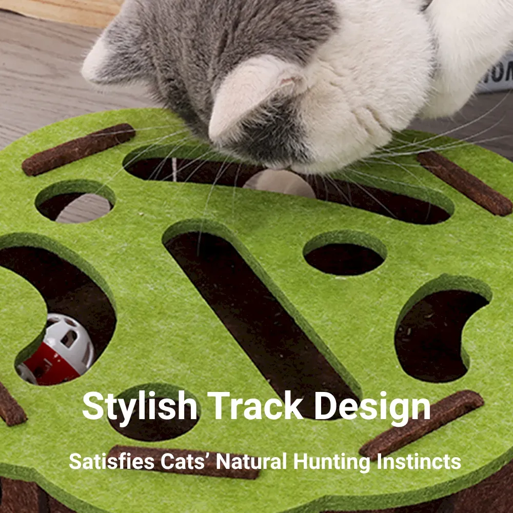 Interactive Cat Toy with Bell Balls