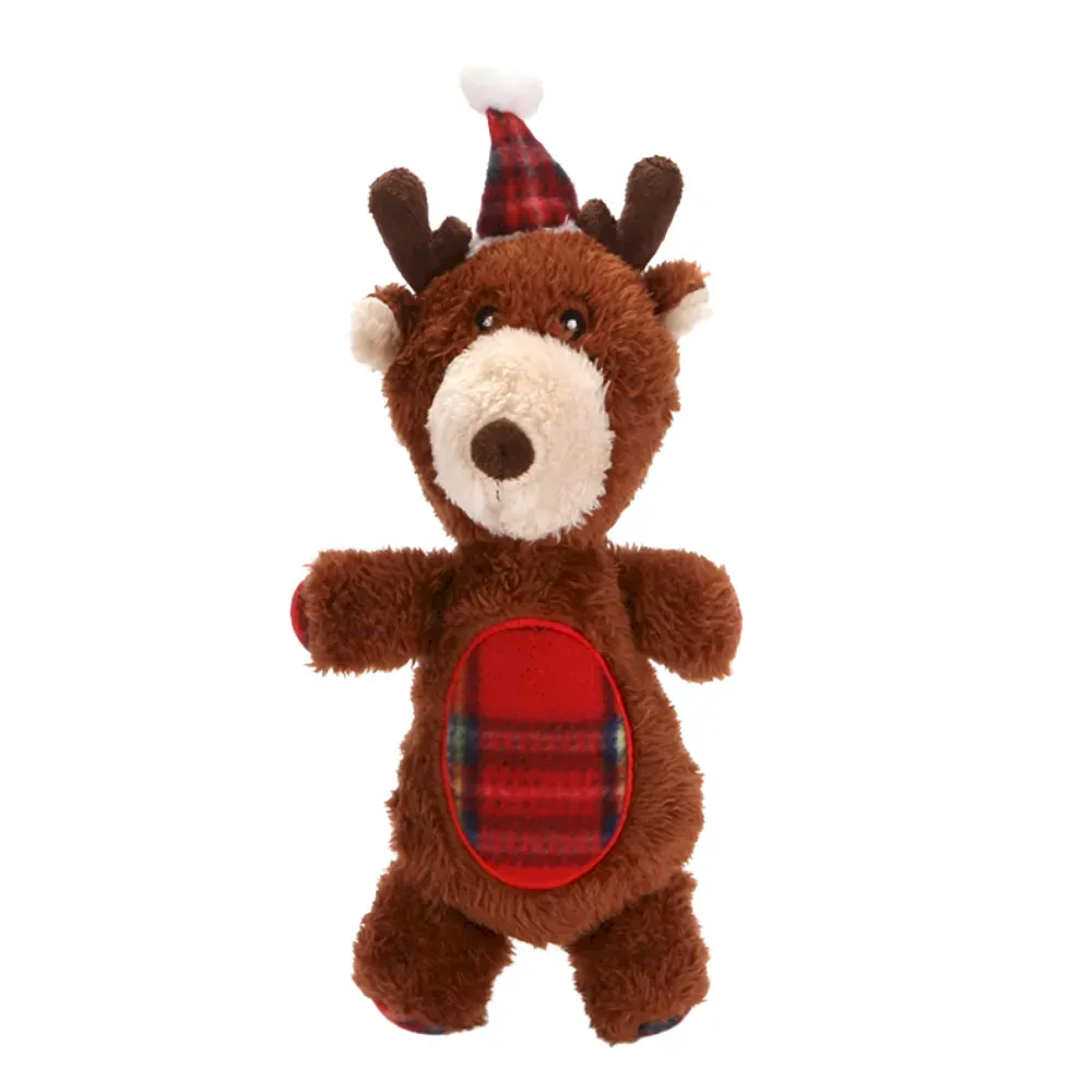 snowman plush pet toy