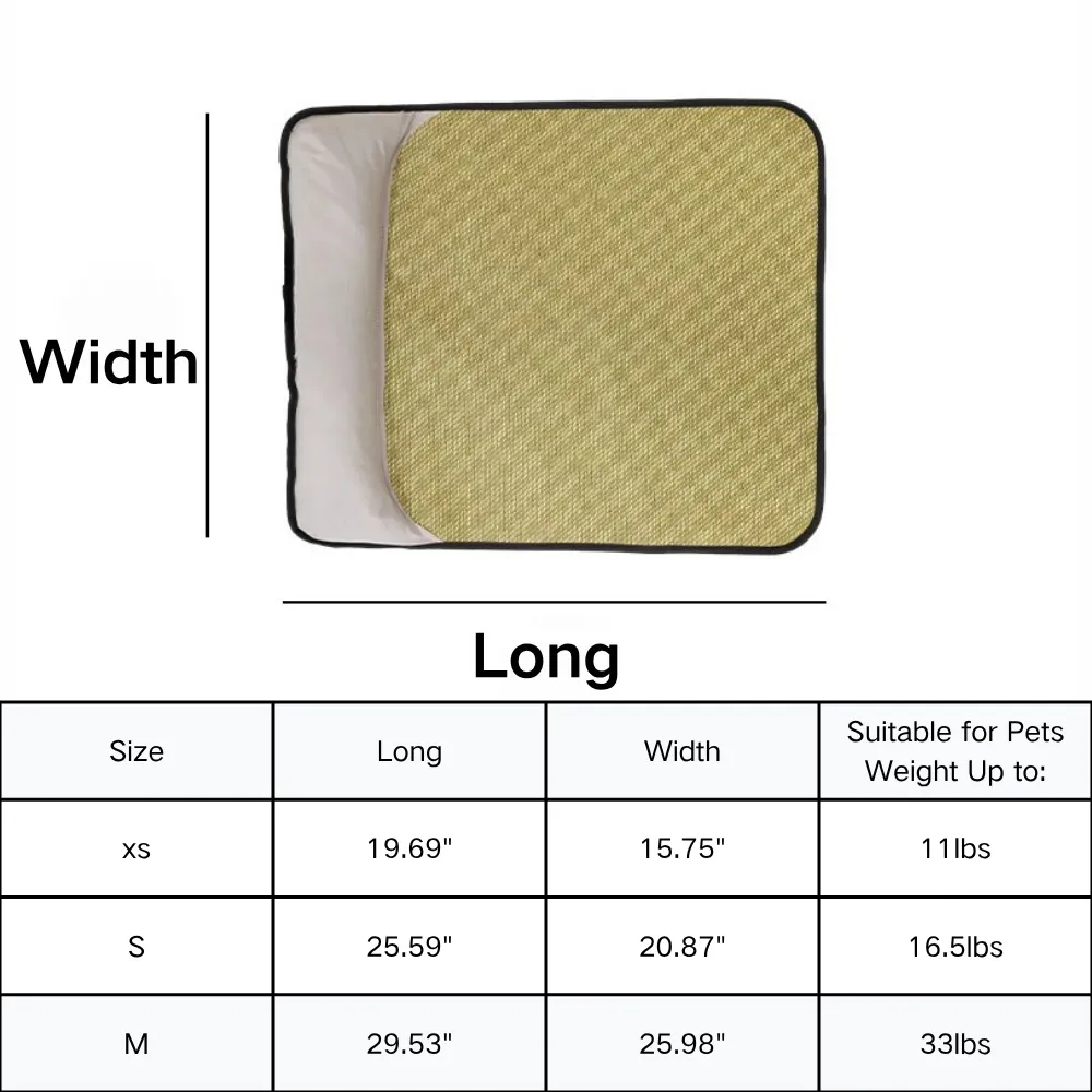 Summer Cooling Rattan Pet Mat Anti-Scratch Dog and Cat Bed Pad for Hot Weather