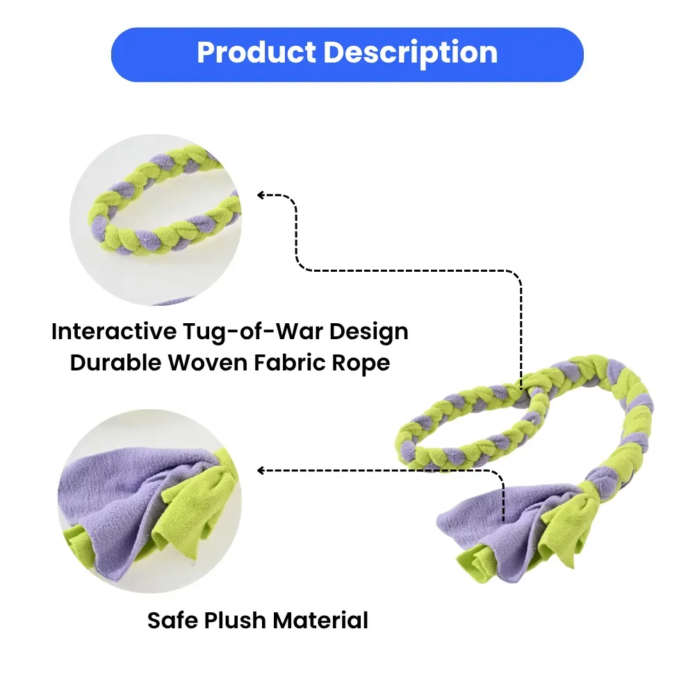 Woven Plush Rope Dog Toy wholesale