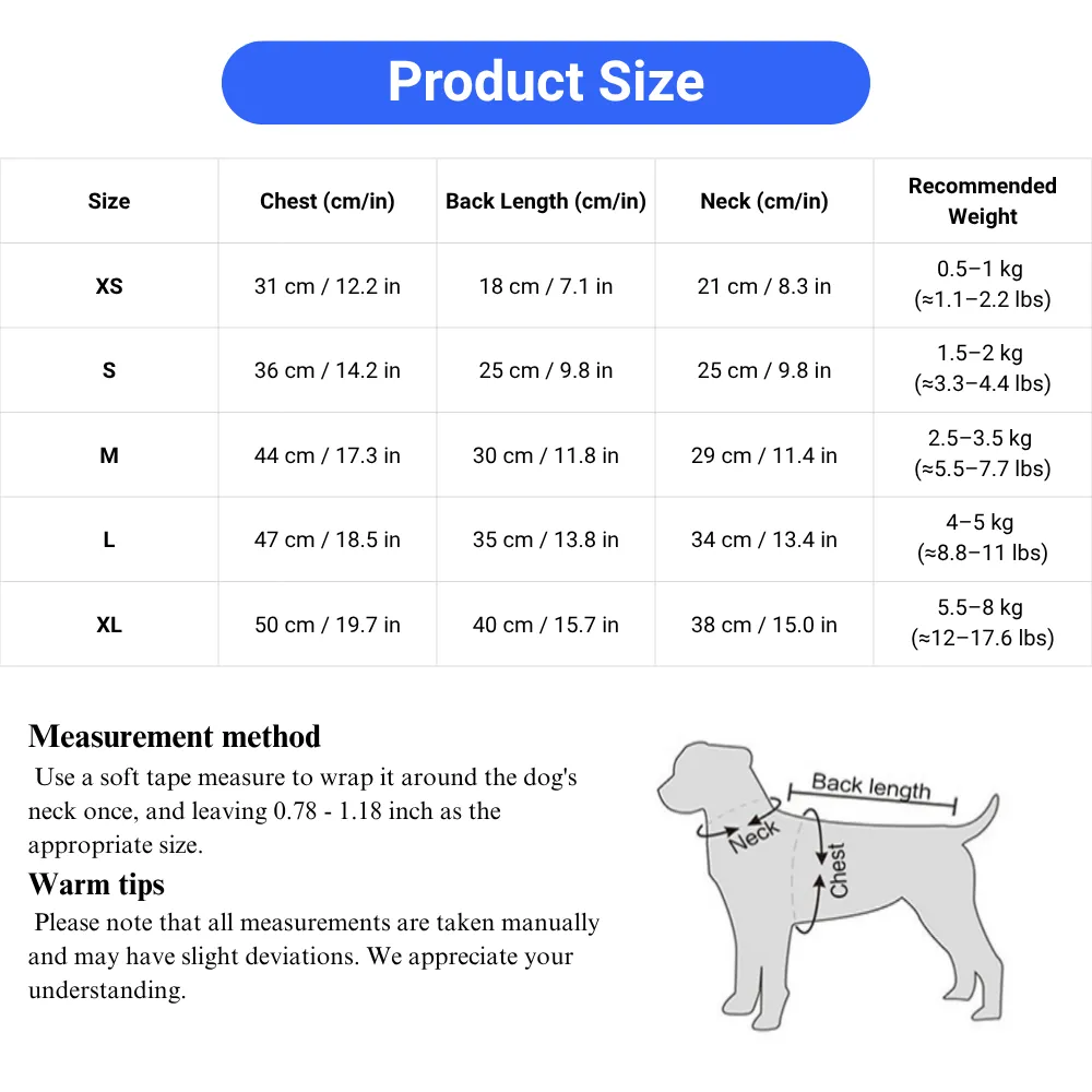 lightweight pet clothing
