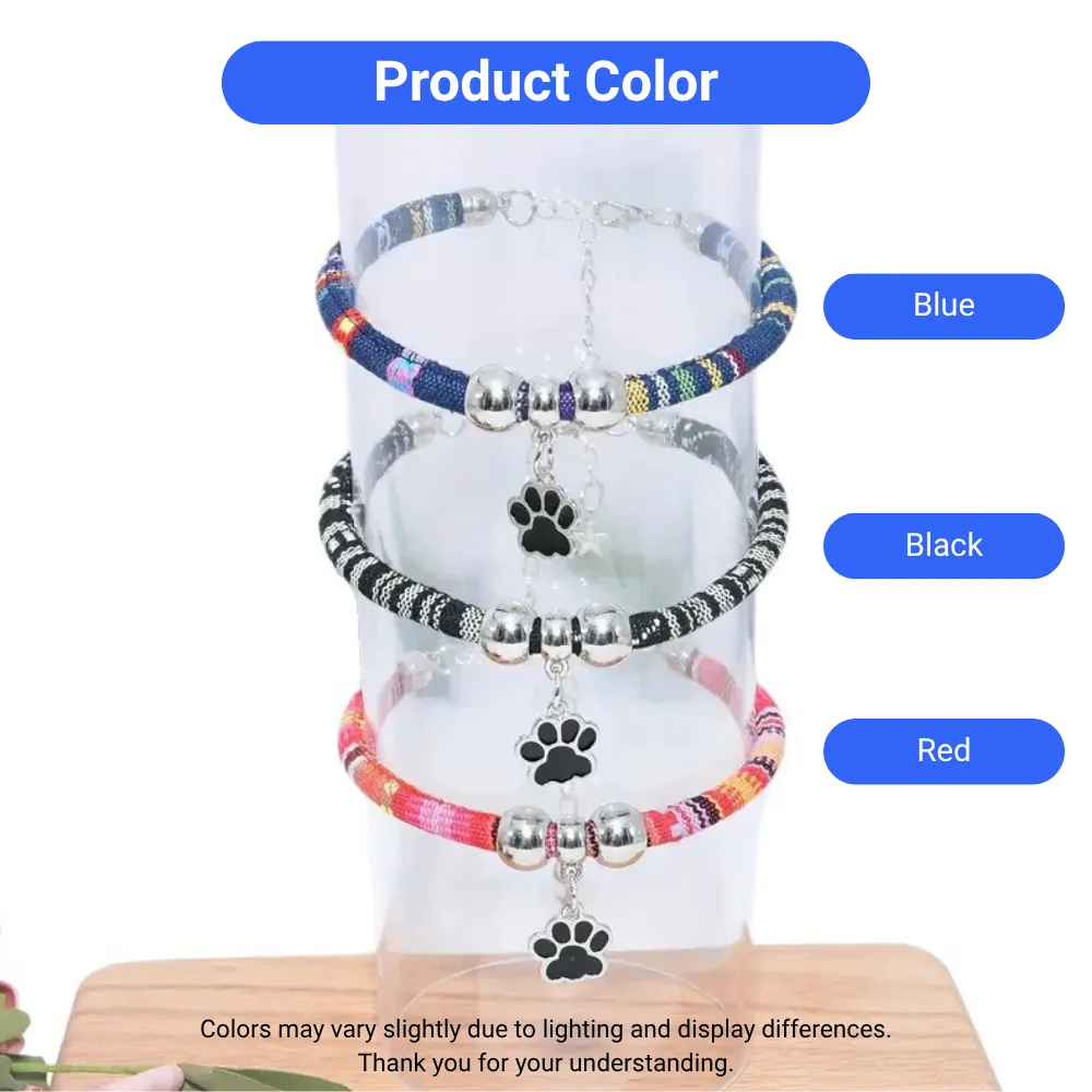 ethnic style pet collar
