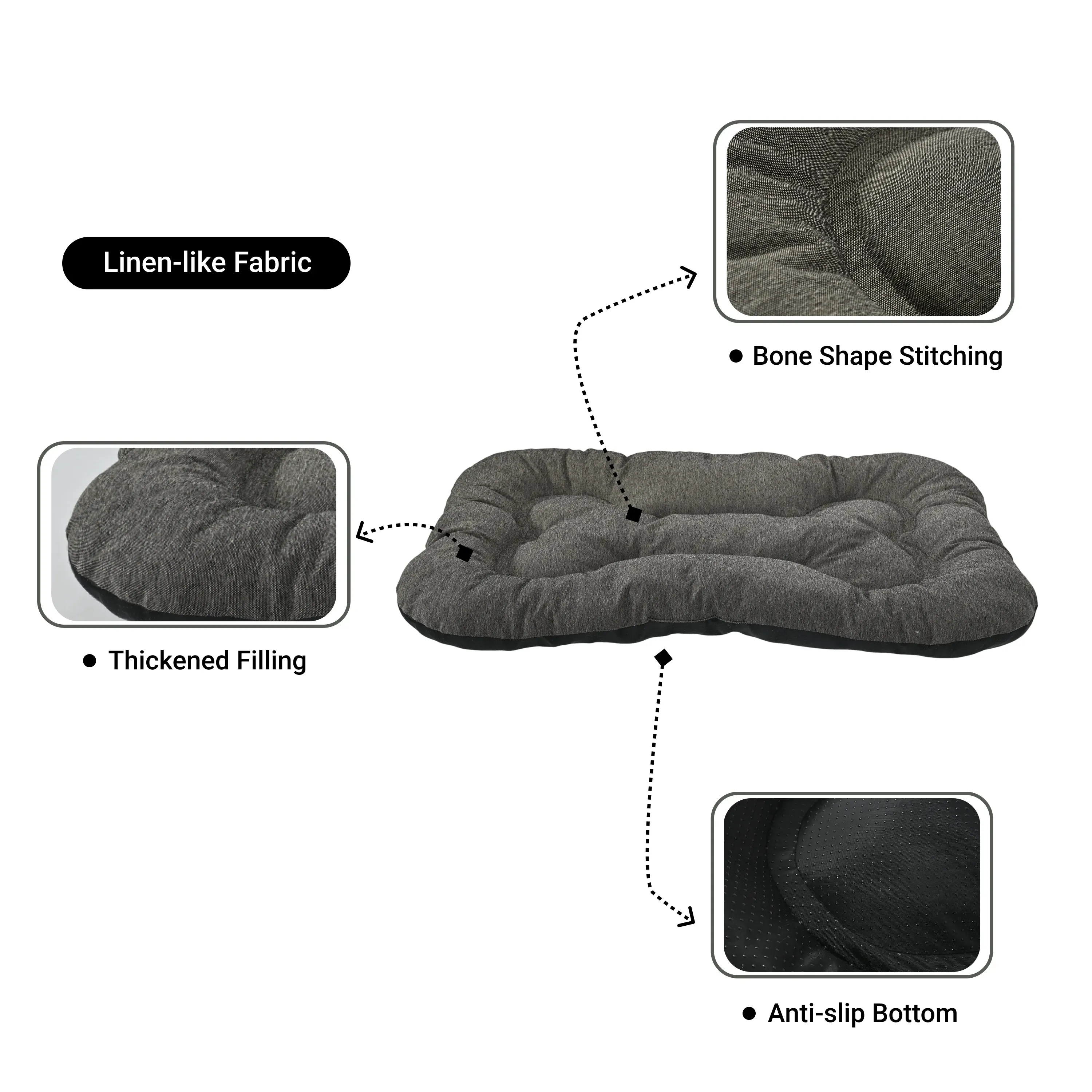 Pet Cushion Bed Details