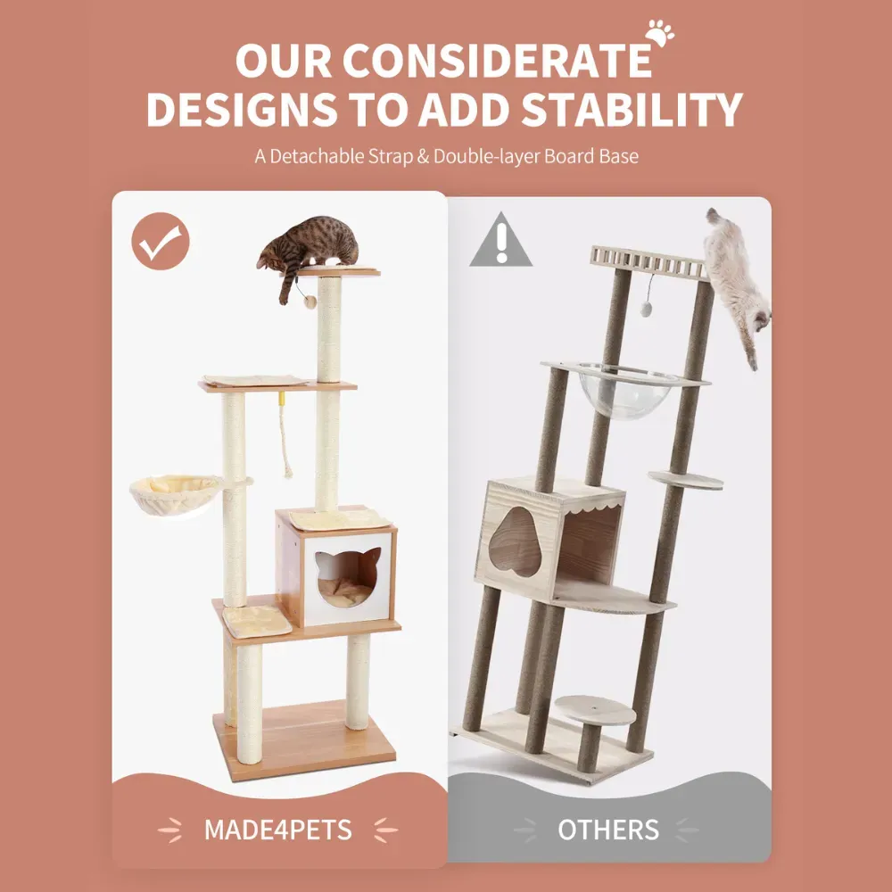 multi level cat tower