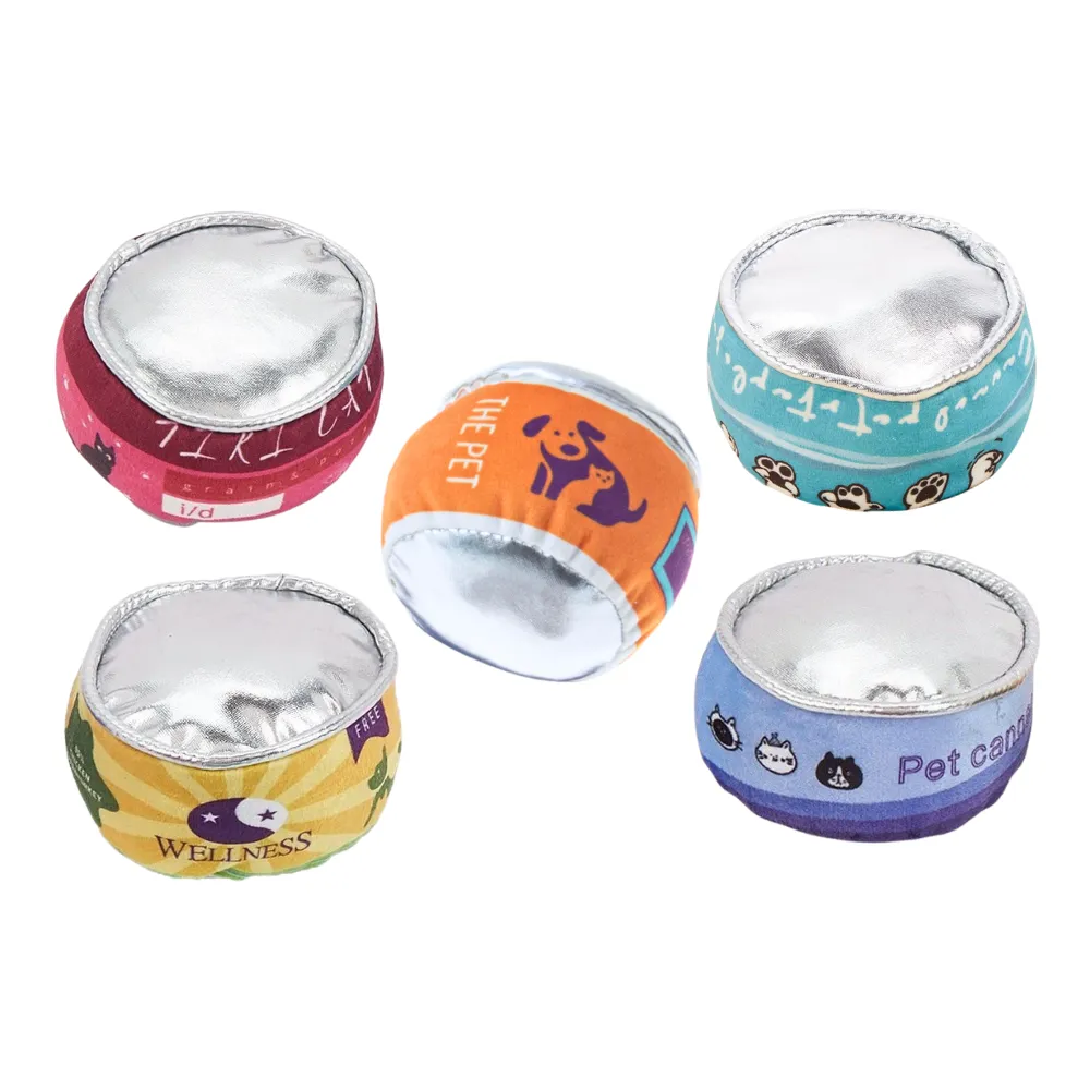 Catnip Tin Toy with Crinkle Paper Sound for Active Play Catnip Tin Toy with Crinkle Paper Sound for Active Play