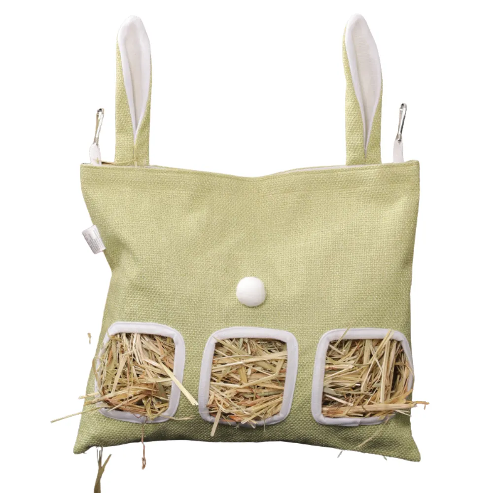 3 Hole Rabbit Hanging Hay Feeder Bag Large Capacity