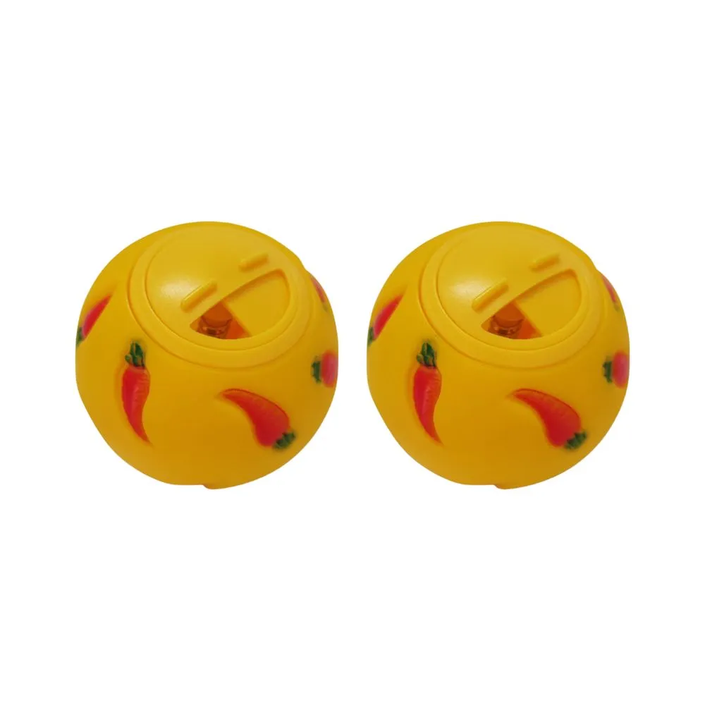 Small Pet Treat Dispensing Ball Training Snack Toys for Rabbit Guinea Pig