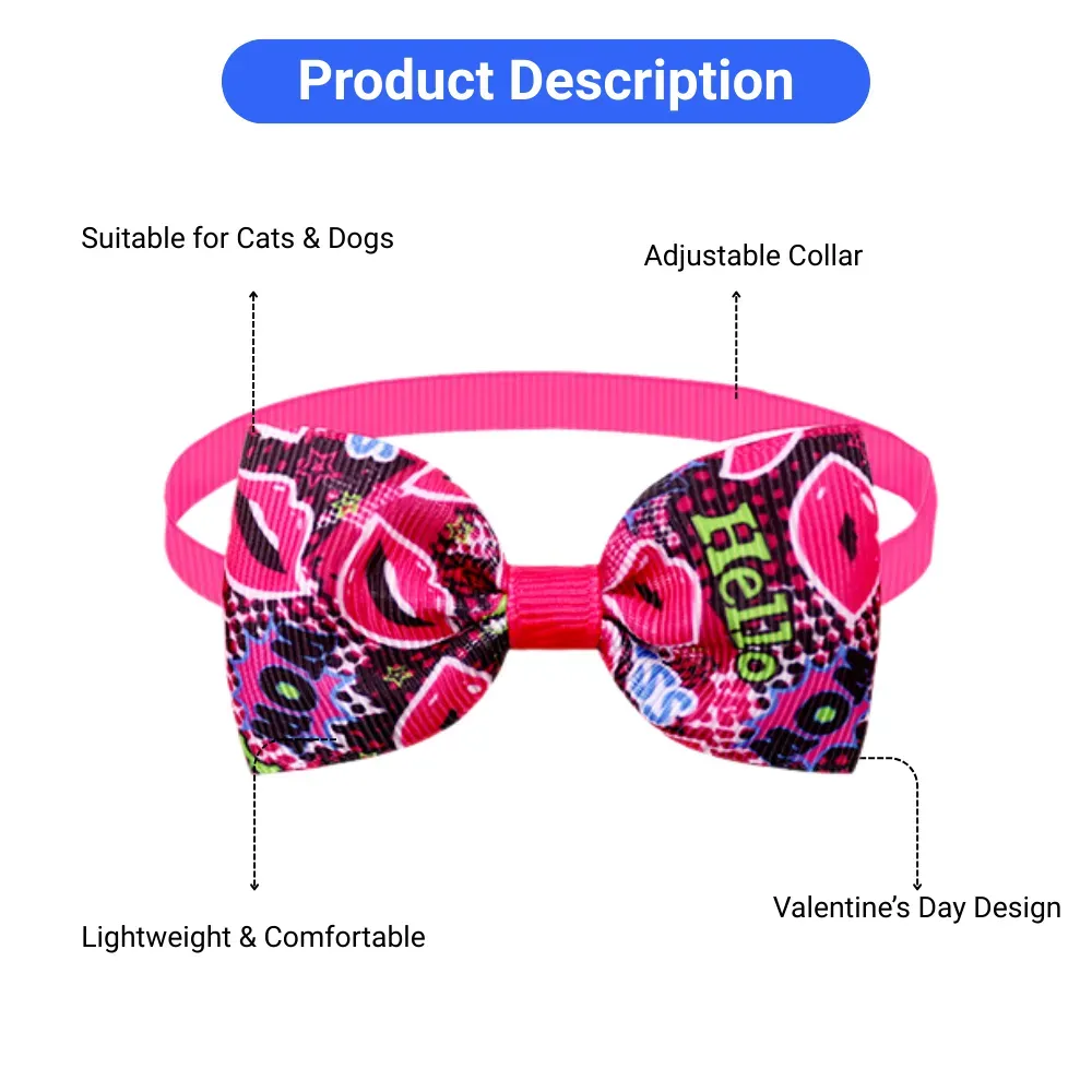 pink pet bow tie