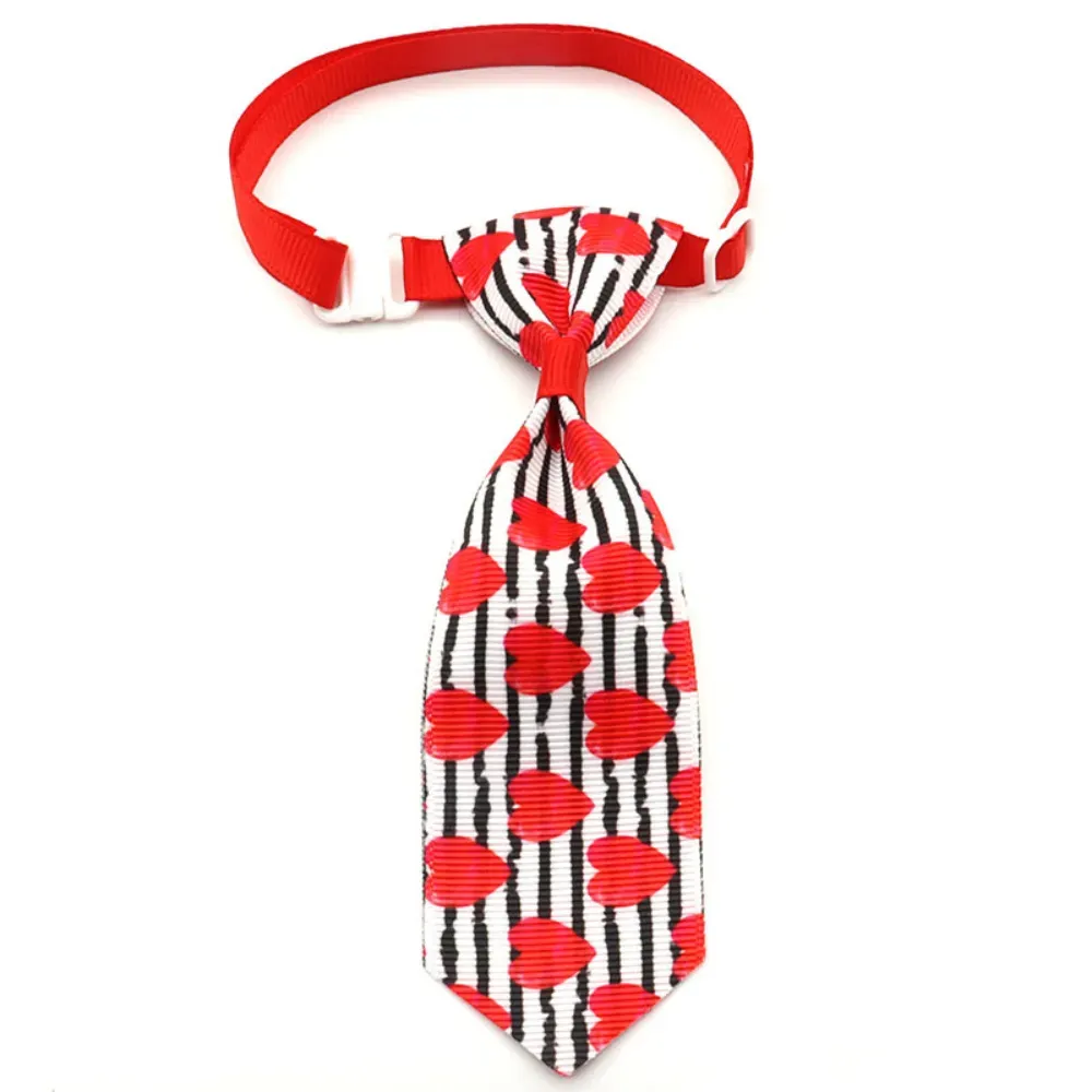 heart pattern pet tie