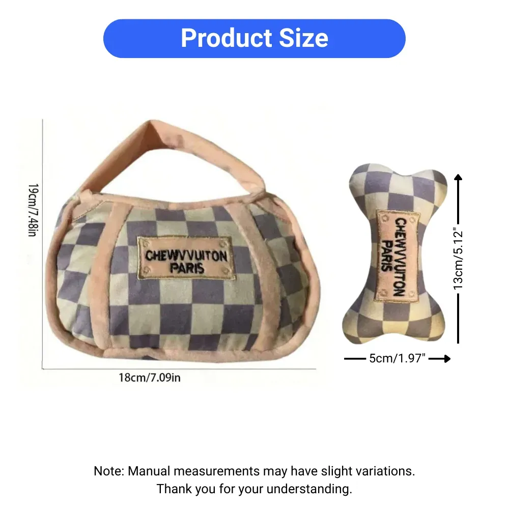 Handbag dog toy