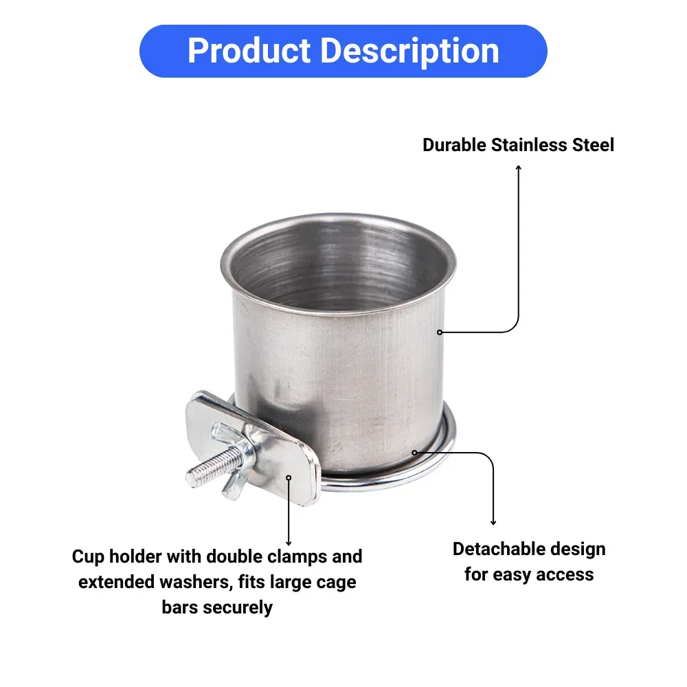 Easy clean stainless steel bird feeder