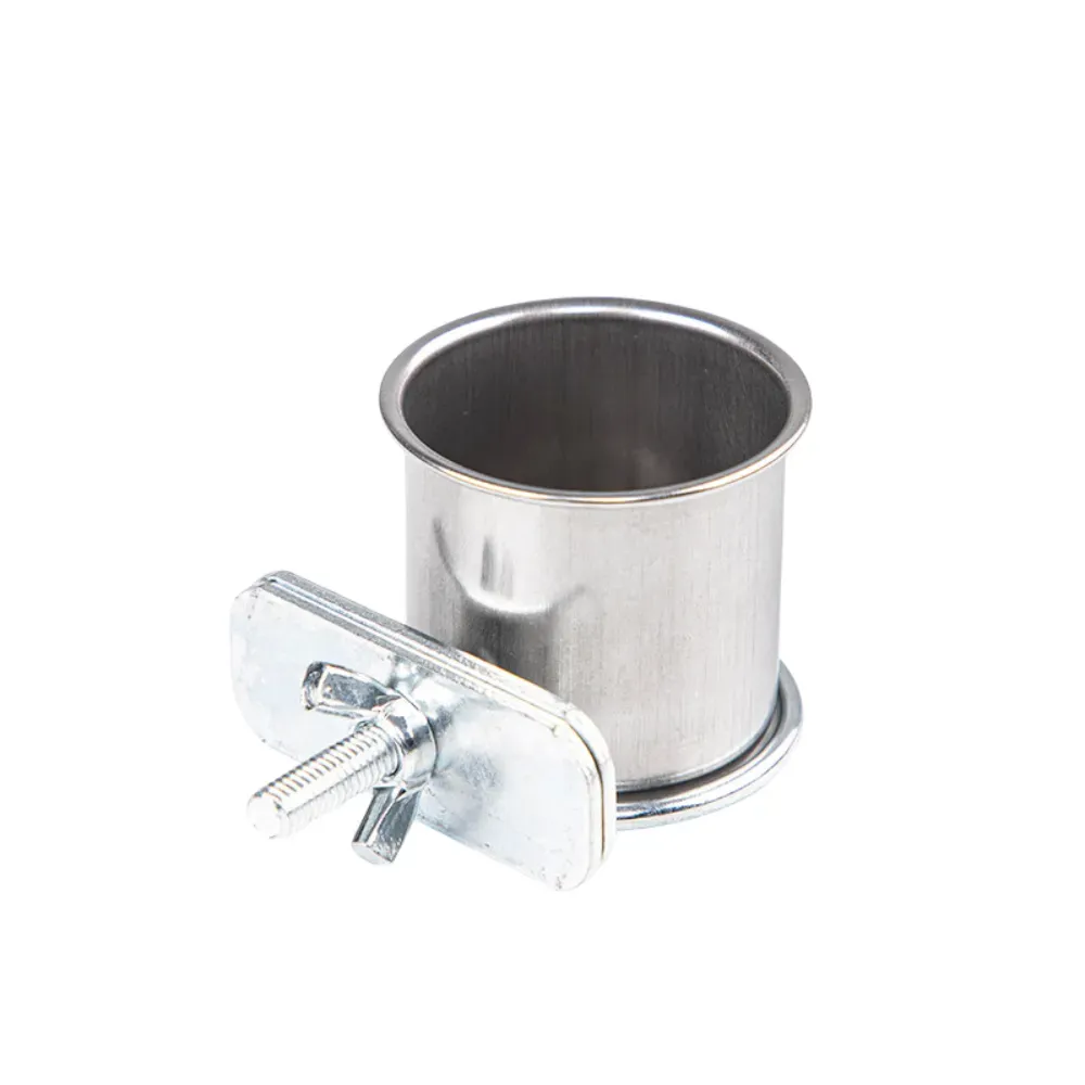 Stainless steel parrot food cup wholesale