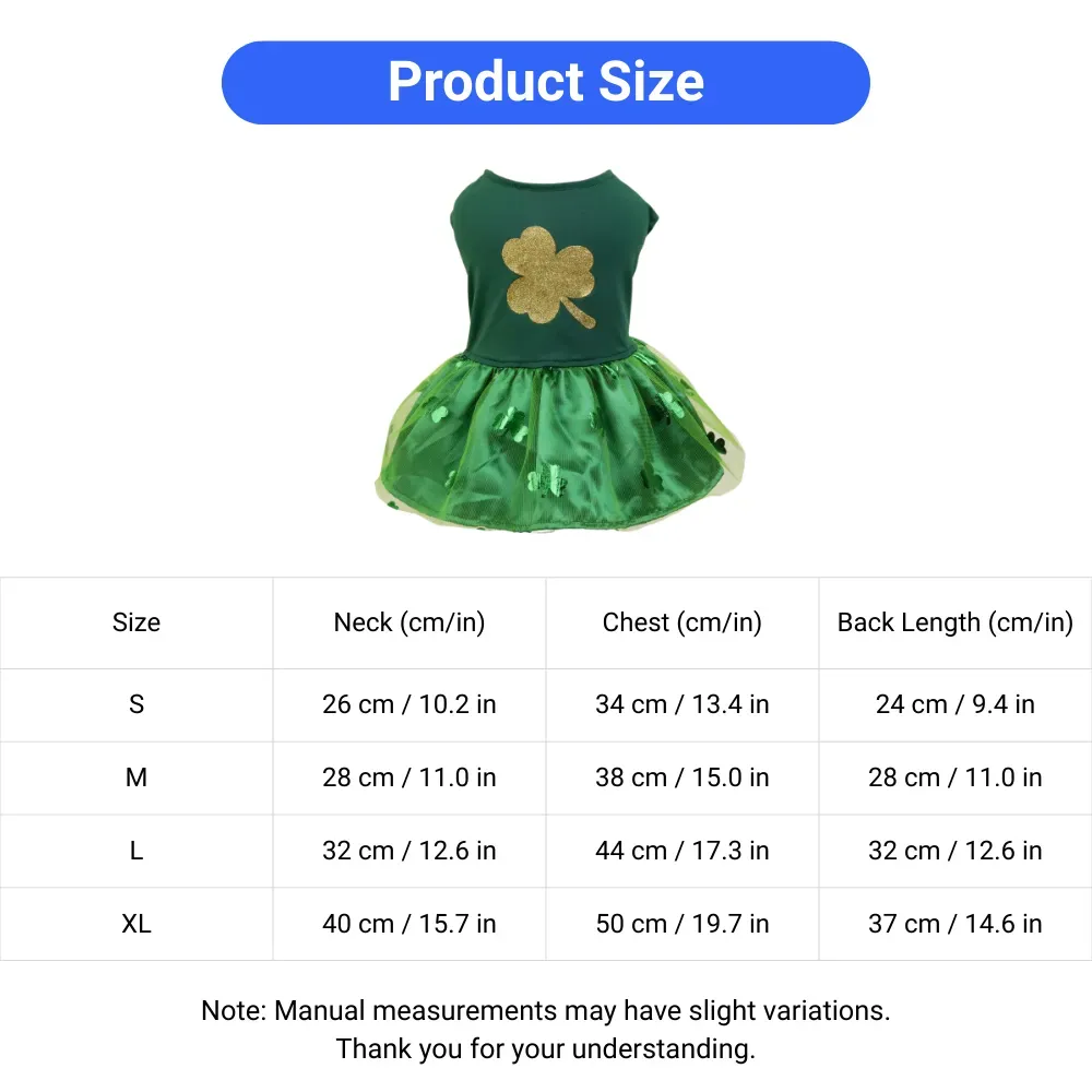 Shamrock Green Pet Outfit