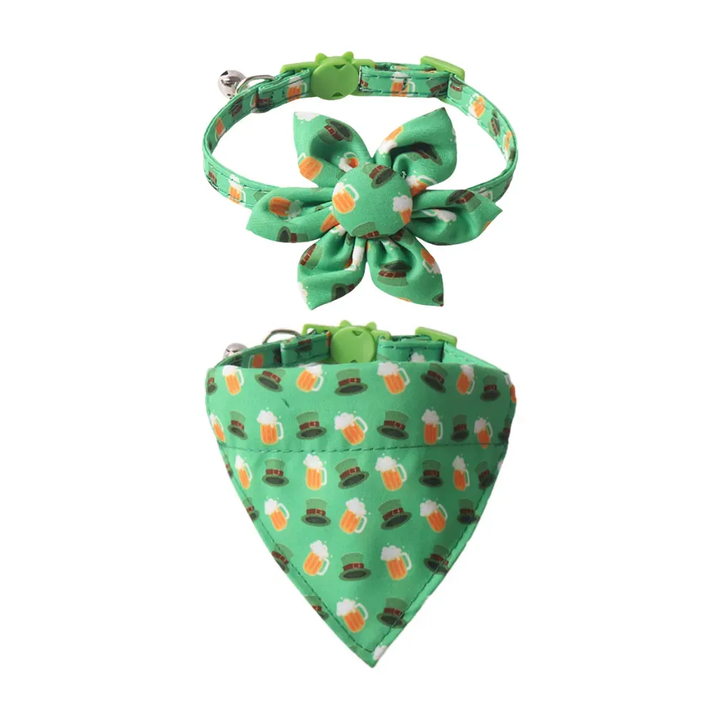 green cat collar