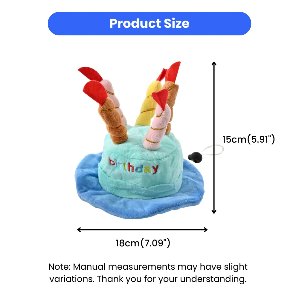 Adjustable Cute Plush Dog Birthday Hat5