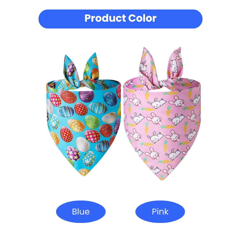 Easter Egg Rabbit Printed Cute Soft Pet Dog Bandana