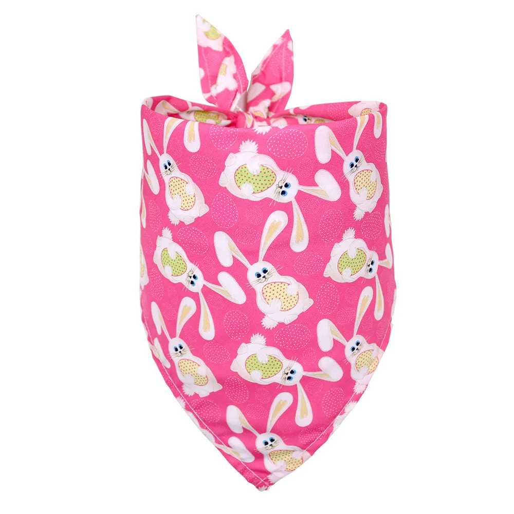 Easter    Pet Bandana Dog Holiday Bib Cute Soft Comfortable Festive Accessory 