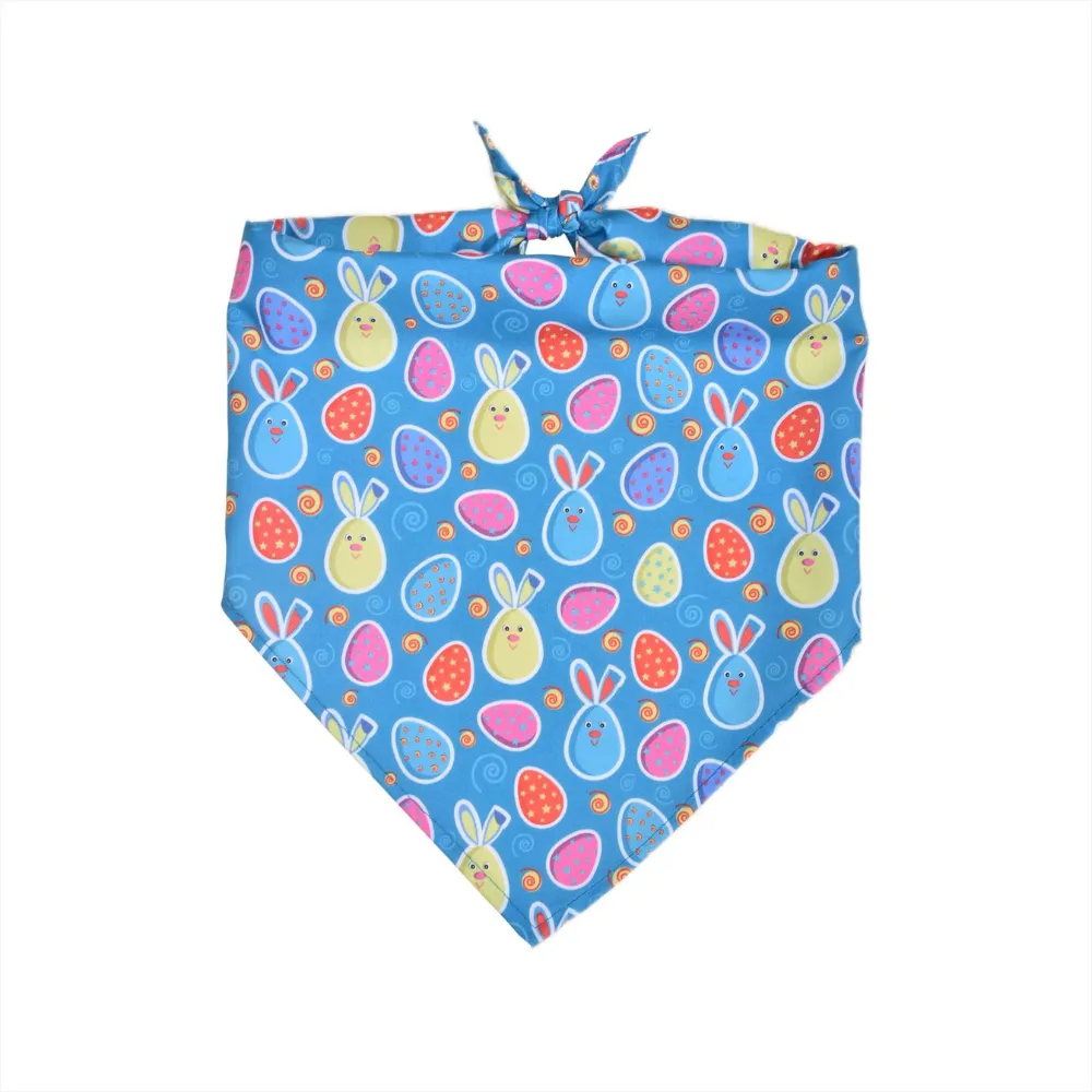 Easter Reversible   Dog Bandana Scarf - Cute Soft Pet Accessory Festive Pet Bib