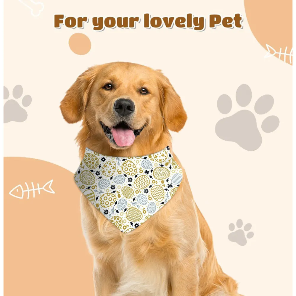 Easter Festive Dog Bandana Pet Bib -  Cute Soft Pet Scarf for Holiday