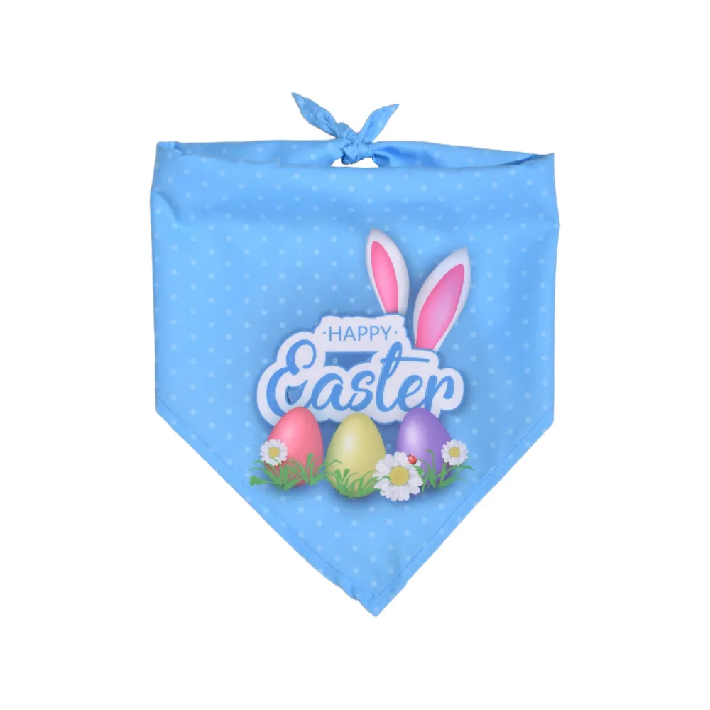 Easter Reversible    Dog Bandana Scarf - Cute Soft Pet Accessory Festive Pet Bib