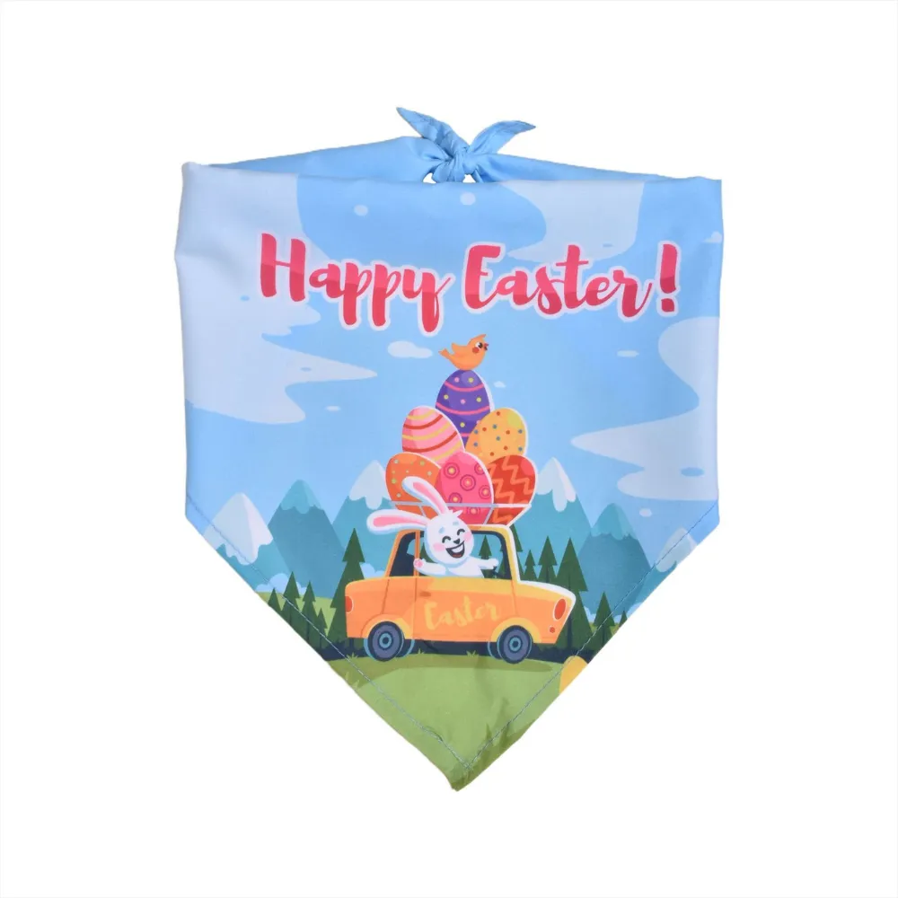 Easter          Reversible Dog Bandana Scarf - Cute Soft Pet Accessory Festive Pet Bib