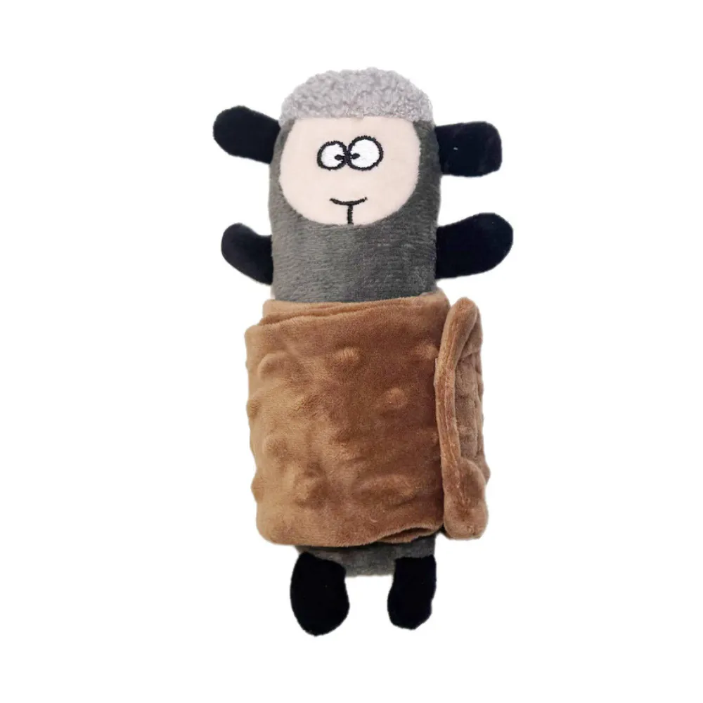 Foldable Treat-Hiding Design Rustling Plush Dog Toy with Squeaker (2) Foldable Treat-Hiding Design Rustling Plush Dog Toy with Squeaker (2)