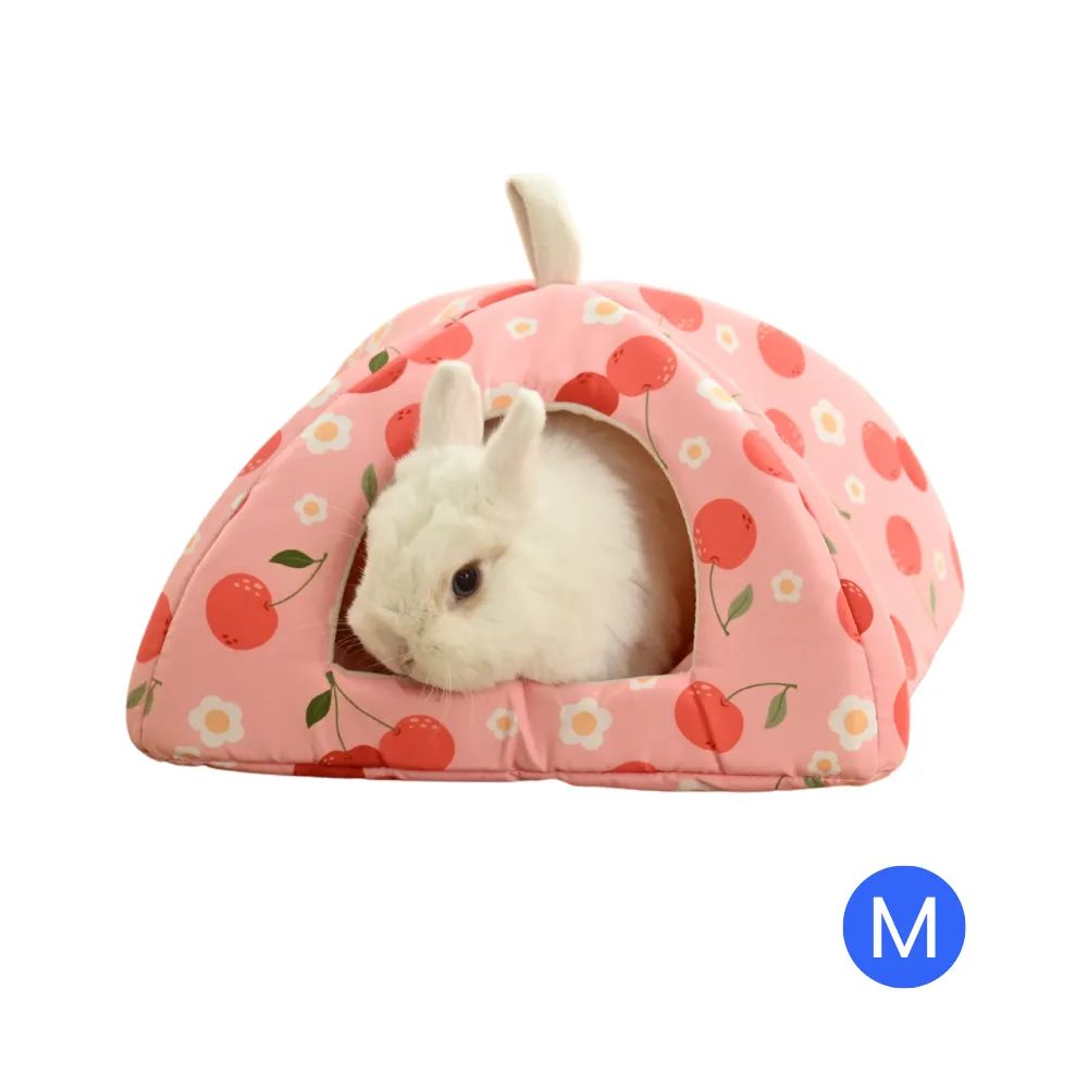 M Size Spring-Summer Series Triangular Cozy Small Pet Cave Bed
