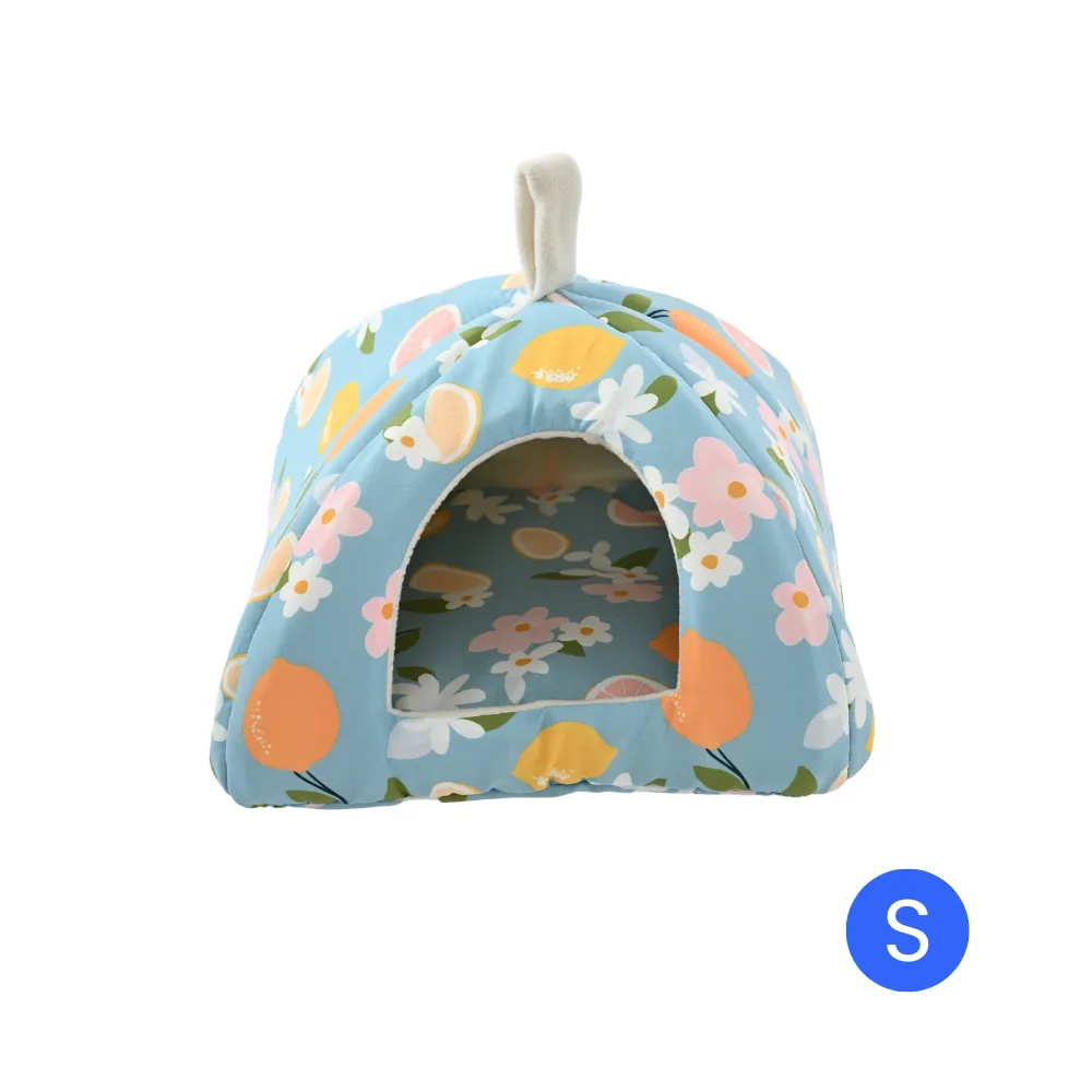 S Size Spring-Summer Series Triangular Cozy Small Pet Cave Bed