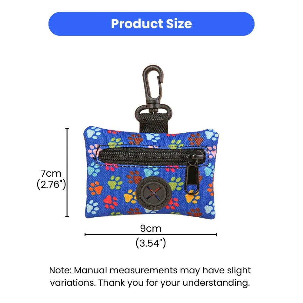 Quick-Hook and Zipper Front Slip-Resistant Dog Poop Bag Holder (4)