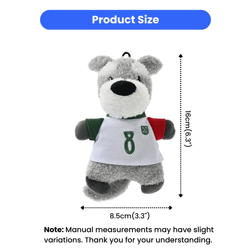 Squeaker Comfortbale FPF Pet Plush Toy - Schnauzer (1)