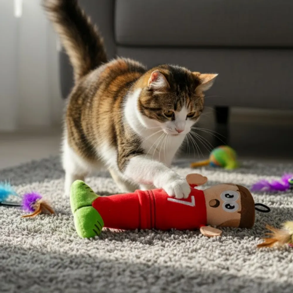 Squeaker Comfortable FPF Cat Toy- Mascot (1)